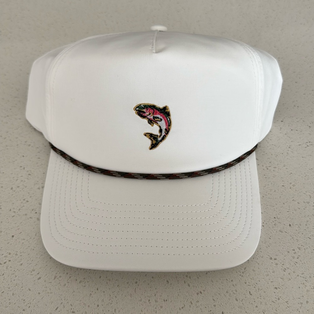 Poncho Trout Sanpback Rope Golf Hat NWT